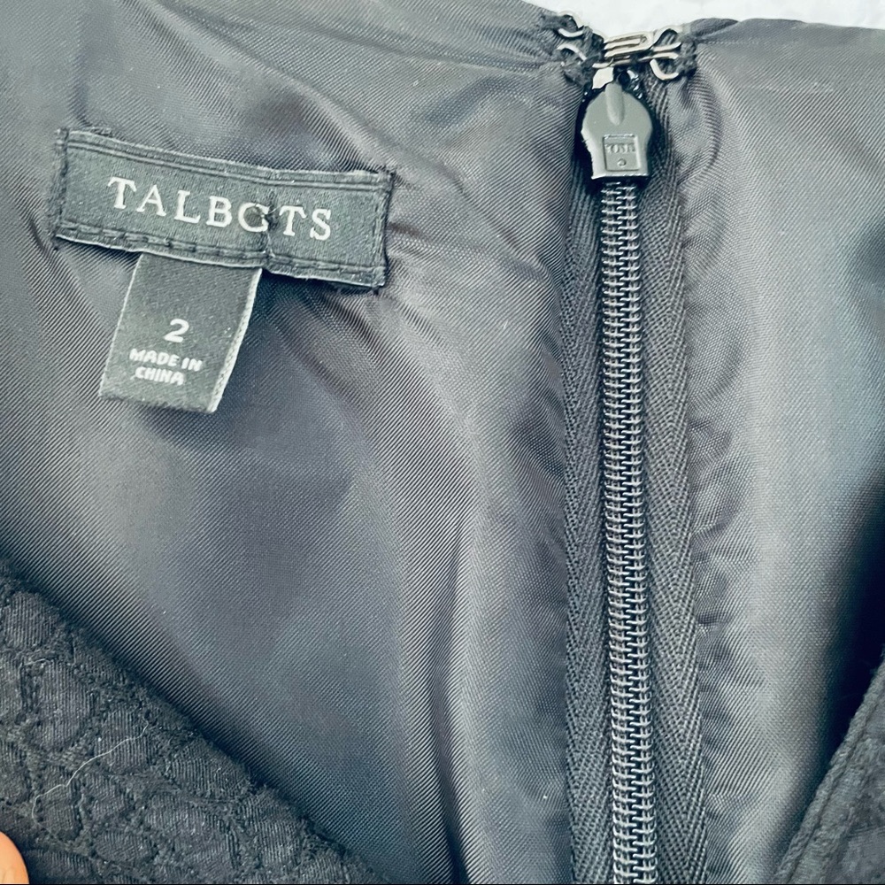 TALBOTS DRESS BLACK SIZE 2 - Picture 4 of 13